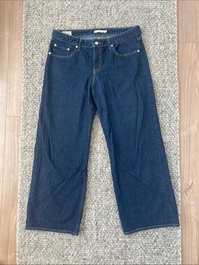 Levi's Dark Blue Wide “low loose” Leg Jeans